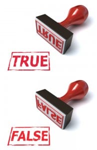 True or false stamps