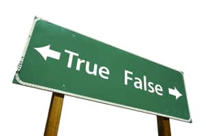 True or false Sign